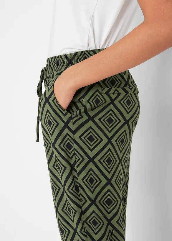 Pantaloni fantasia a pinocchietto, bonprix