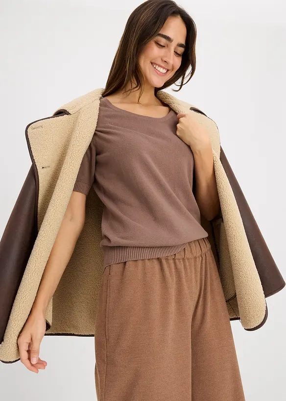 Maglione a maniche corte, bonprix