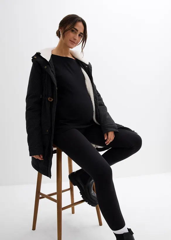 Cappotto prémaman imbottito 3 in 1 di media pesantezza con inserto babywearing, bonprix