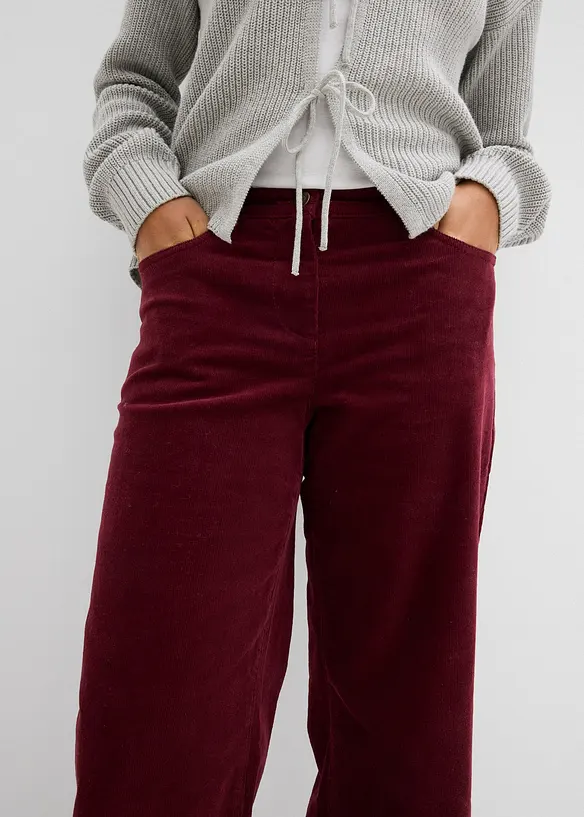 Pantaloni larghi di velluto a coste, bonprix