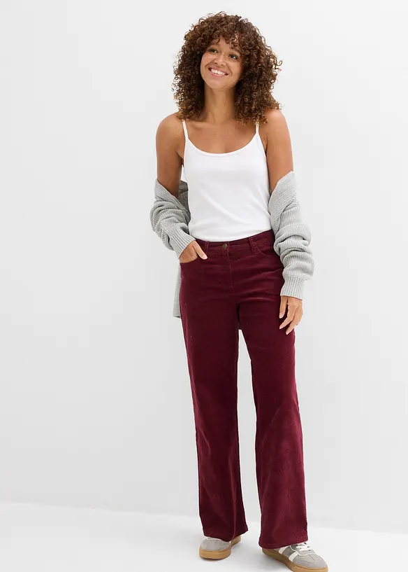Pantaloni larghi di velluto a coste, bonprix