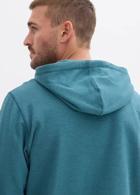 Felpa con cappuccio e interno garzato, bonprix