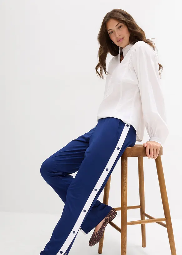Pantaloni da jogging ad asciugatura rapida con bottoni automatici, bonprix
