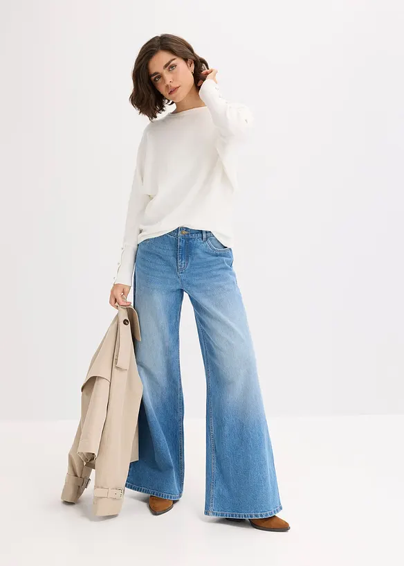 Maglione in misto viscosa, bonprix