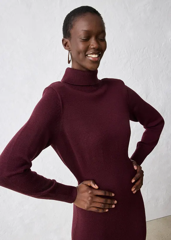 Abito in maglia di lana merino, bonprix