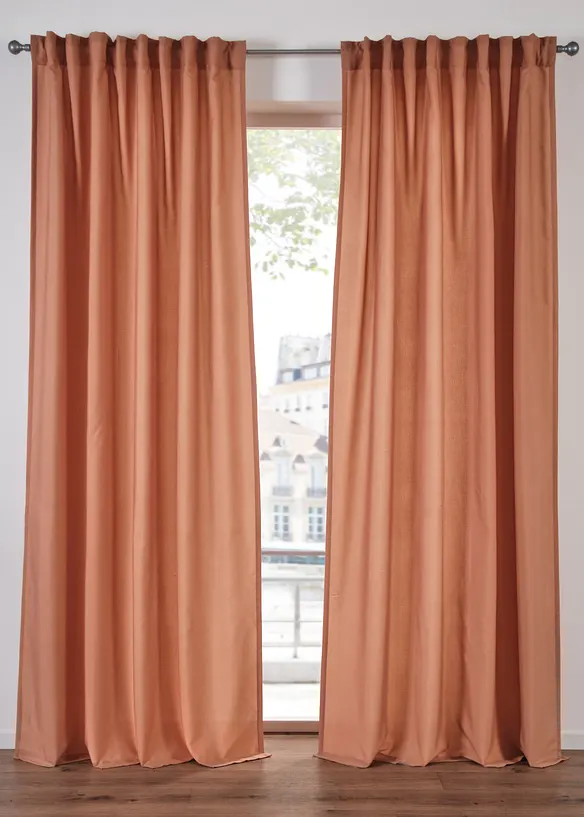 Tenda semitrasparente in poliestere riciclato (pacco da 2), bonprix
