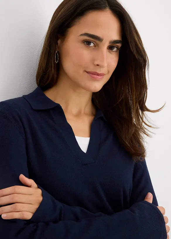 Polo in viscosa fine, bonprix