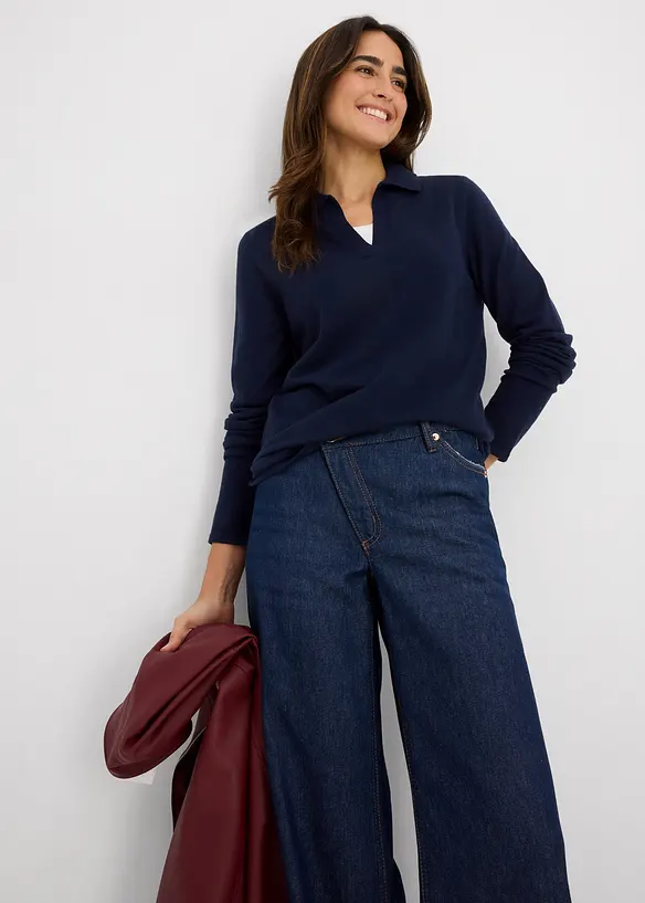 Polo in viscosa fine, bonprix