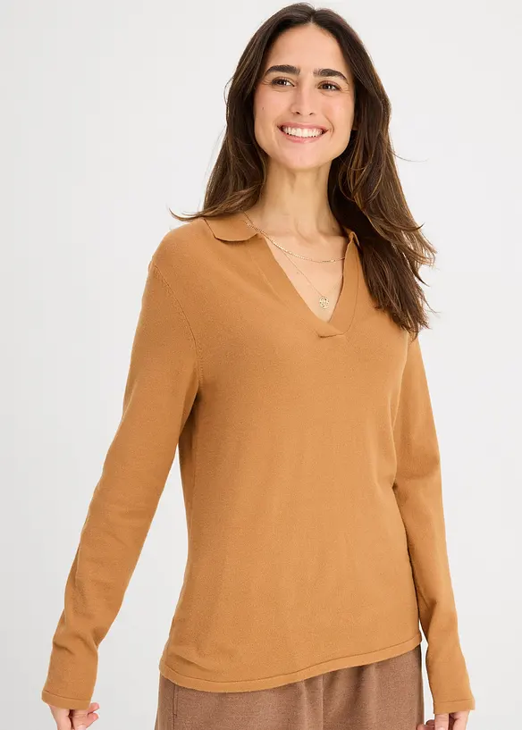 Polo in viscosa fine, bonprix