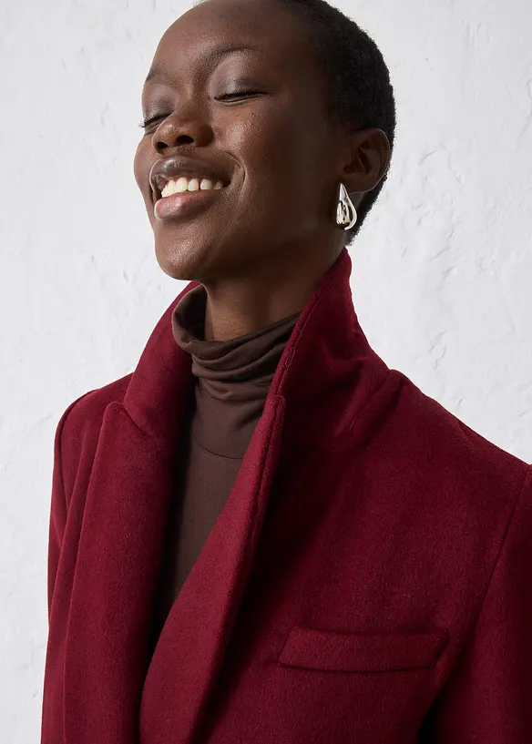 Cappotto stile blazer con lana, bonprix
