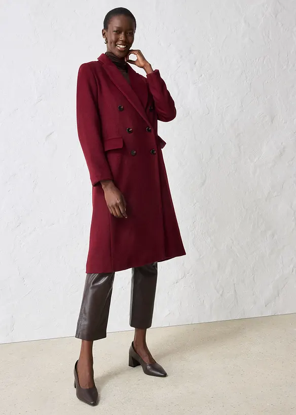 Cappotto stile blazer con lana, bonprix