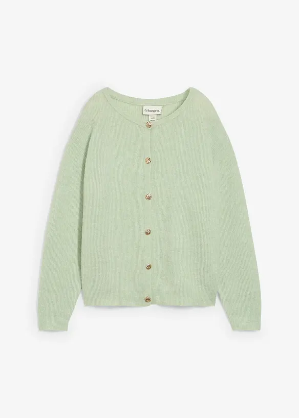 Cardigan in misto alpaca termico, bonprix