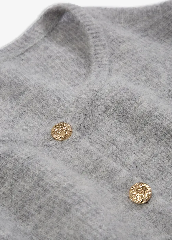 Cardigan in misto alpaca termico, bonprix