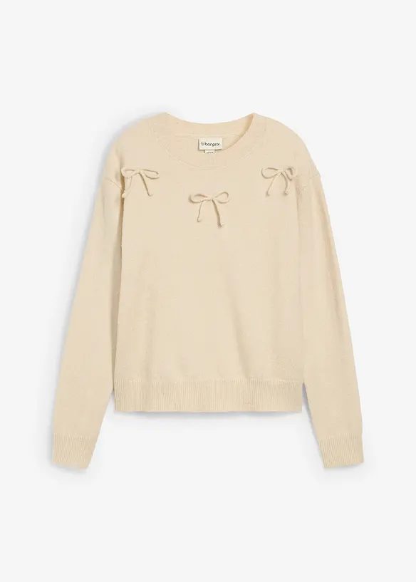 Maglione con fiocchi, bonprix