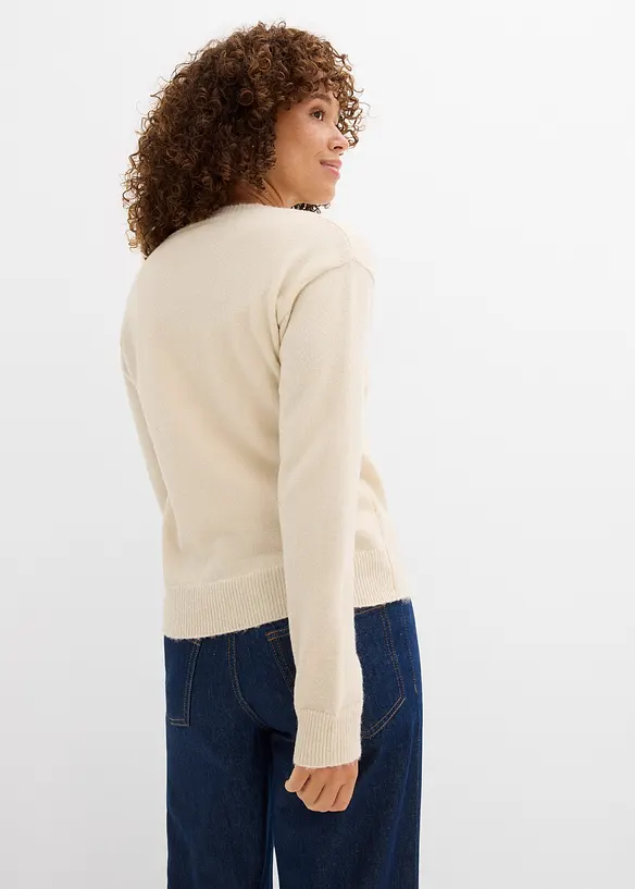 Maglione con fiocchi, bonprix