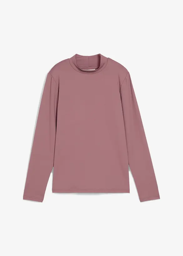 Maglia a maniche lunghe con collo dritto, bonprix