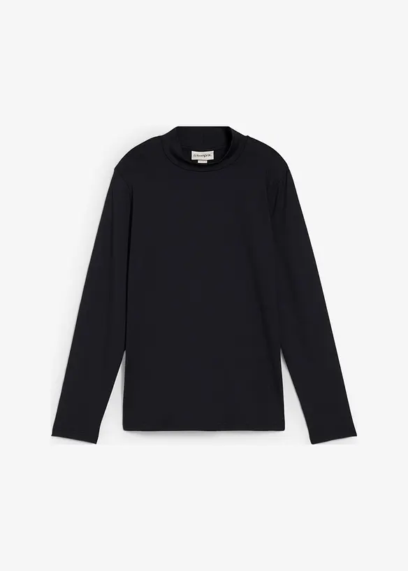 Maglia a maniche lunghe con collo dritto, bonprix