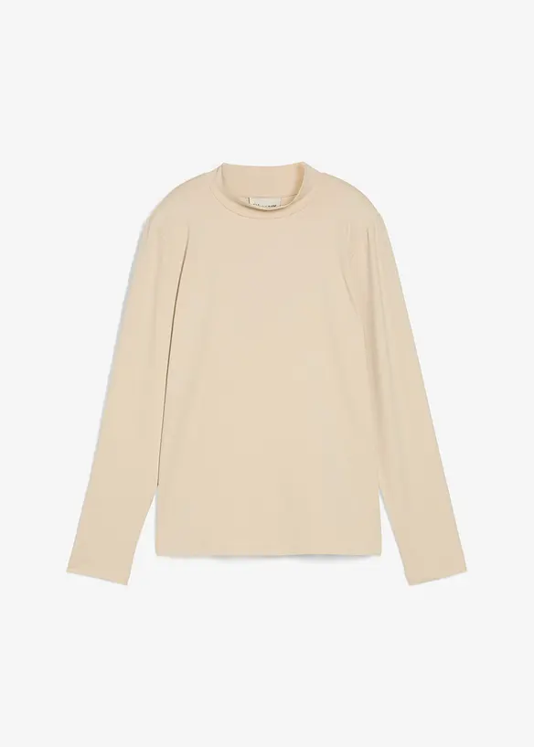 Maglia a maniche lunghe con collo dritto, bonprix