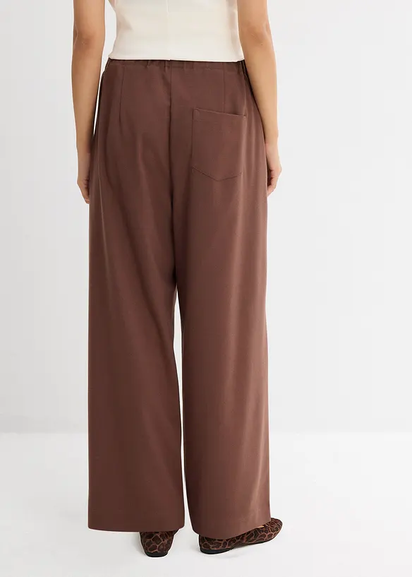 Pantaloni in misto viscosa con dettagli funzionali, bonprix