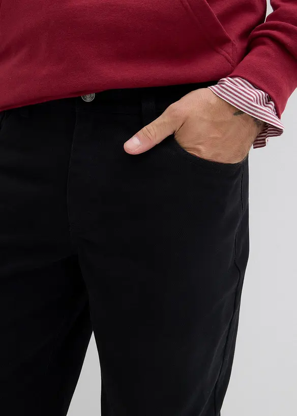 Pantaloni in twill con fascia comoda in vita, straight, bonprix