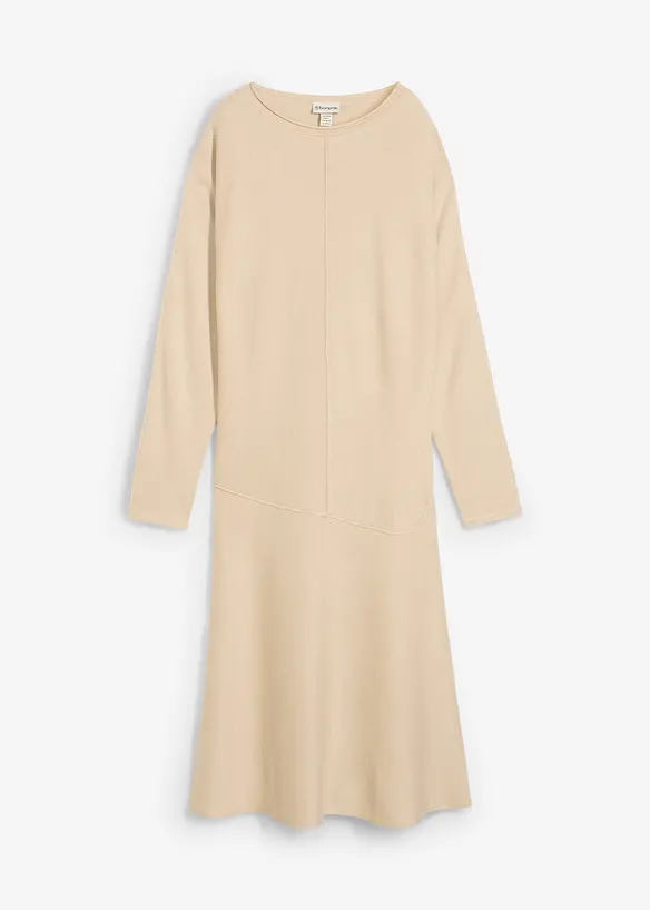 Abito midi in maglia misto viscosa, bonprix