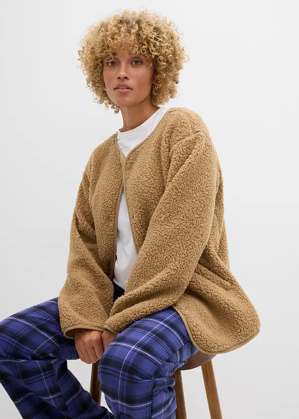 Giacca in pile teddy, bonprix