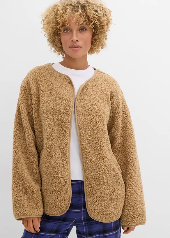 Giacca in pile teddy, bonprix