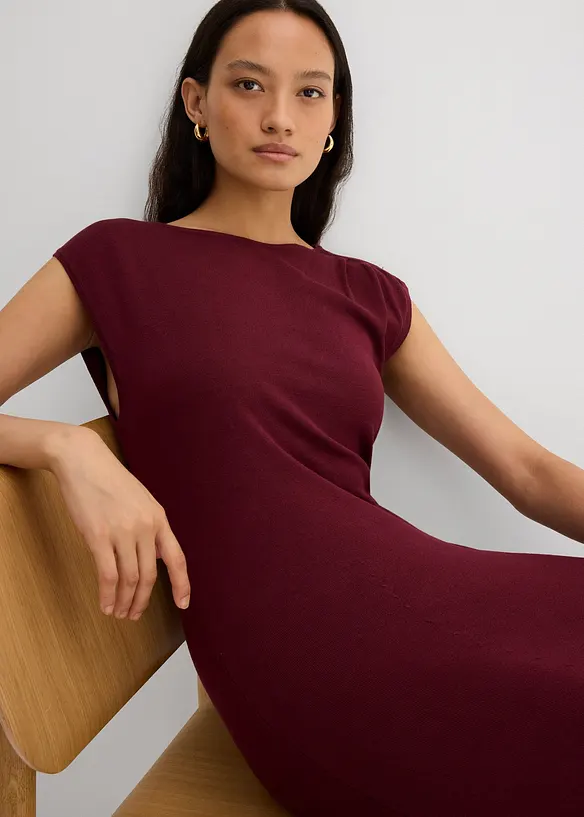 Abito in maglia a filato fine misto viscosa, bonprix