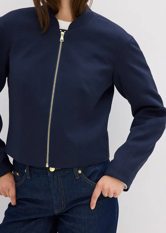 Bomber in misto viscosa morbido, bonprix