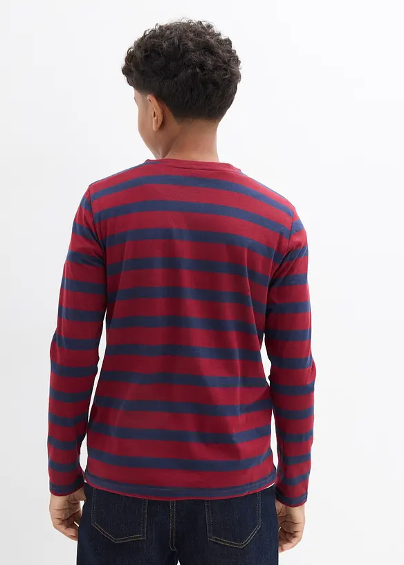 Maglia serafino in puro cotone biologico (pacco da 2), bonprix