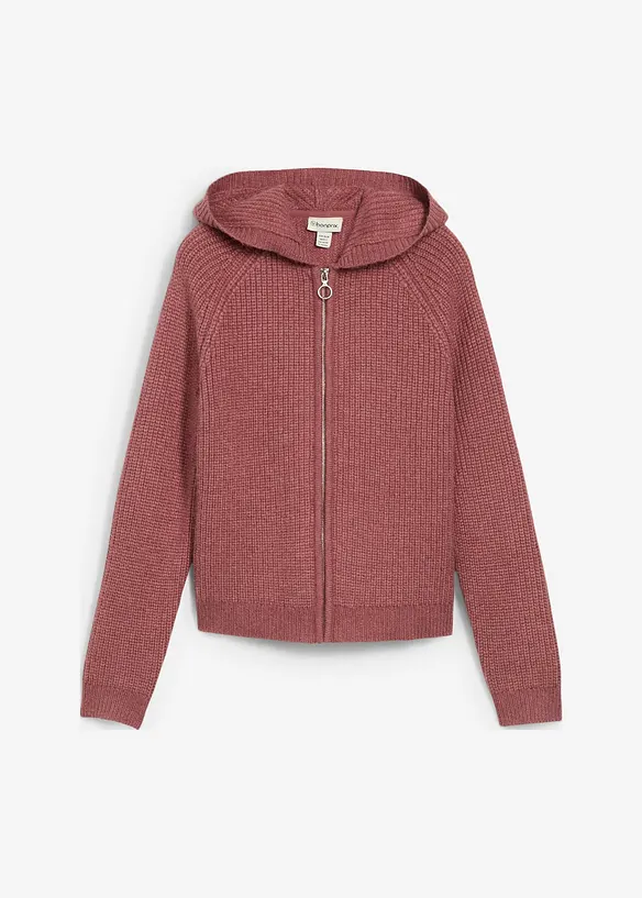 Cardigan con cappuccio, bonprix