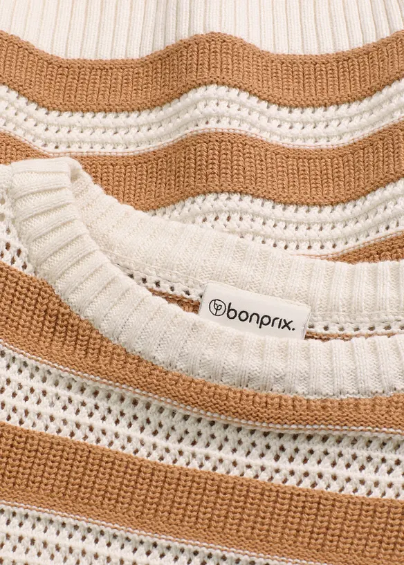 Maglione oversize in puro cotone, bonprix
