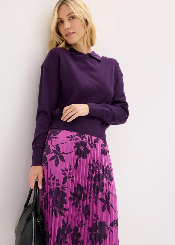 Maglione in filato fine misto viscosa, bonprix