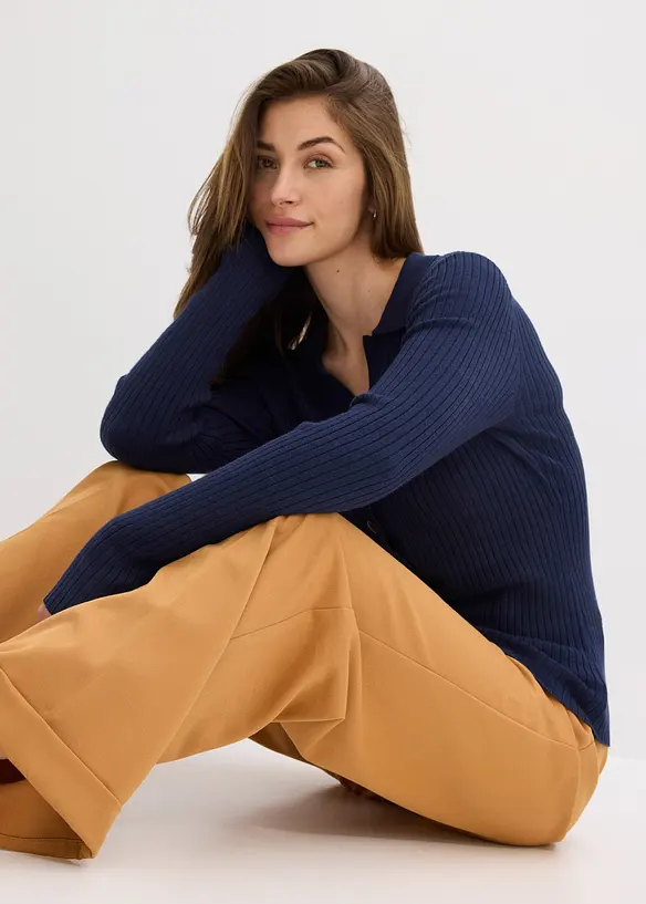 Maglione morbido in filato fine misto viscosa, bonprix