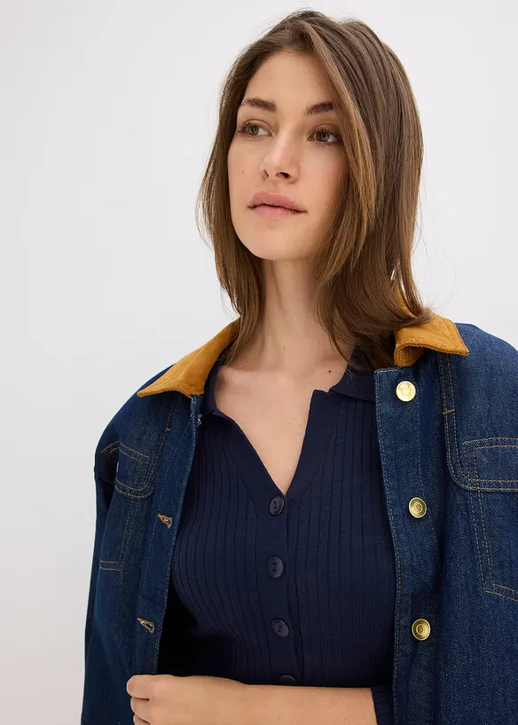 Maglione morbido in filato fine misto viscosa, bonprix