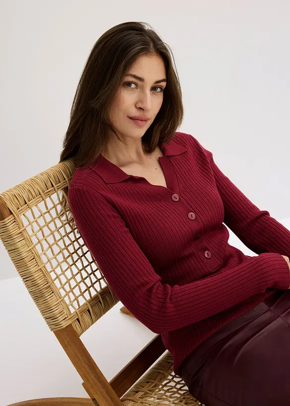 Maglione morbido in filato fine misto viscosa, bonprix