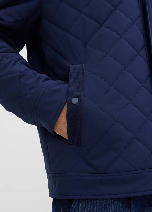 Giacca trapuntata con colletto in velluto a coste, bonprix