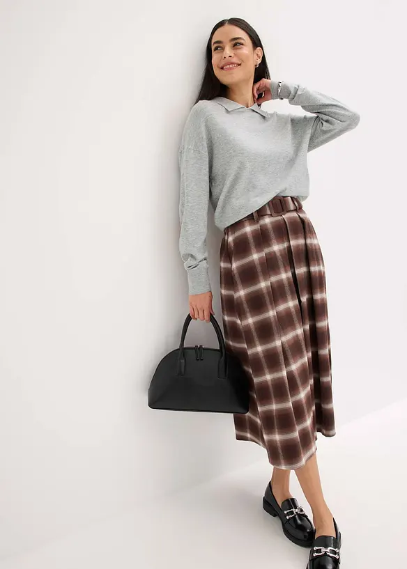 Maglione in filato fine misto viscosa, bonprix