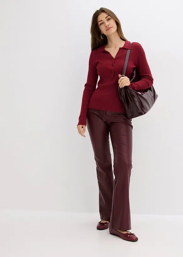 Pantaloni in similpelle, bonprix