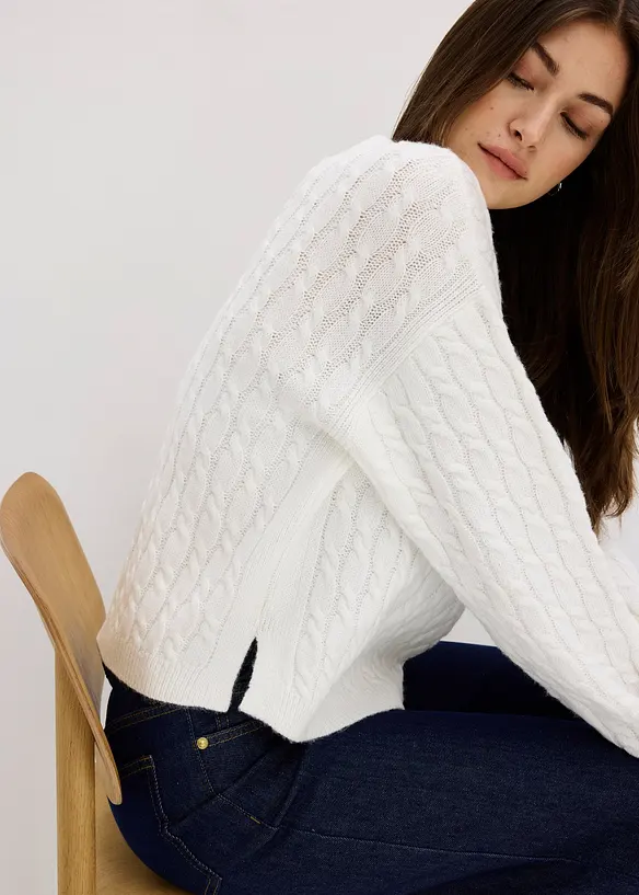 Maglione a trecce, bonprix