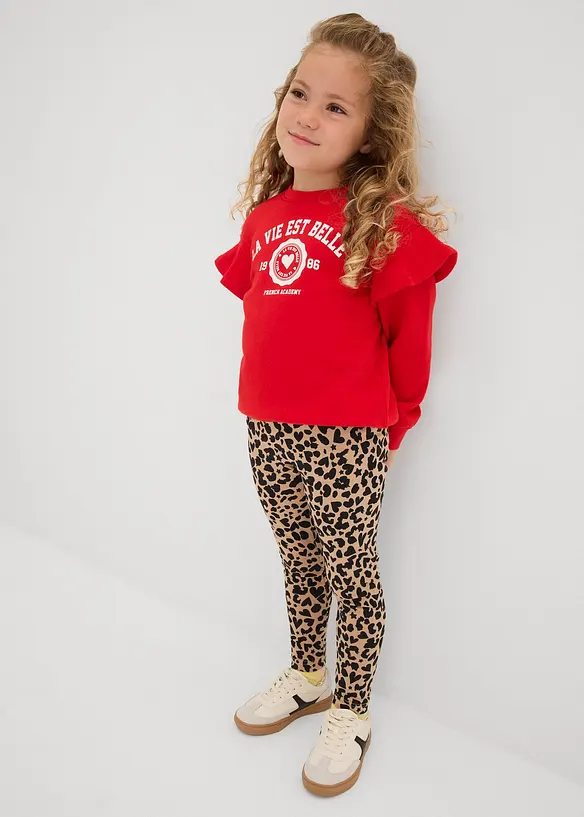 Leggings in misto cotone biologico elasticizzato (pacco da 2), bonprix