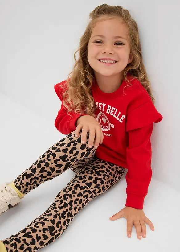 Leggings in misto cotone biologico elasticizzato (pacco da 2), bonprix
