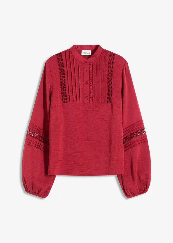 Blusa oversize con raffinati dettagli, bonprix