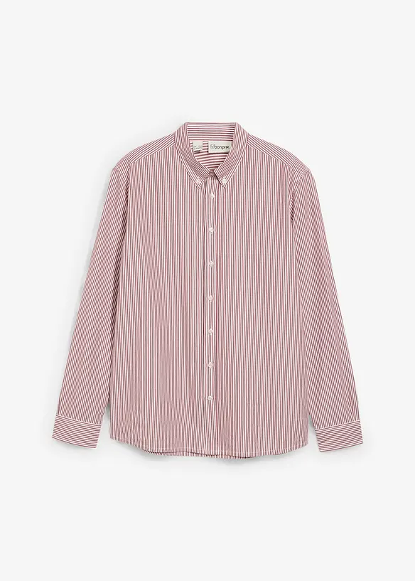 Camicia a maniche lunghe in puro cotone, regular fit, bonprix