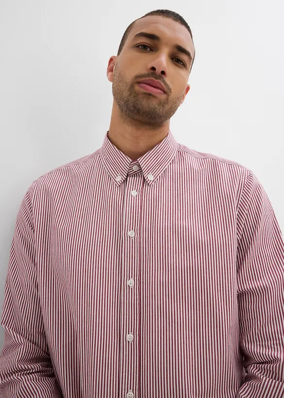Camicia a maniche lunghe in puro cotone, regular fit, bonprix