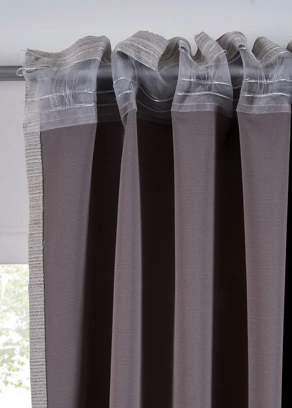 Tenda semioscurante in tessuto strutturato (pacco da 1), bonprix