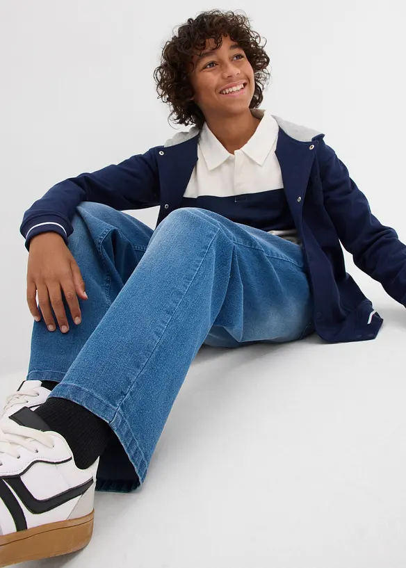 Jeans loose fit con cinta regolabile, straight, bonprix