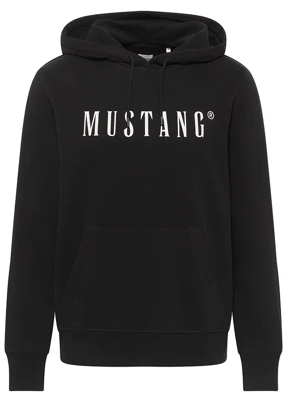 Felpa con cappuccio Mustang Bronson in puro cotone biologico, Mustang Jeans