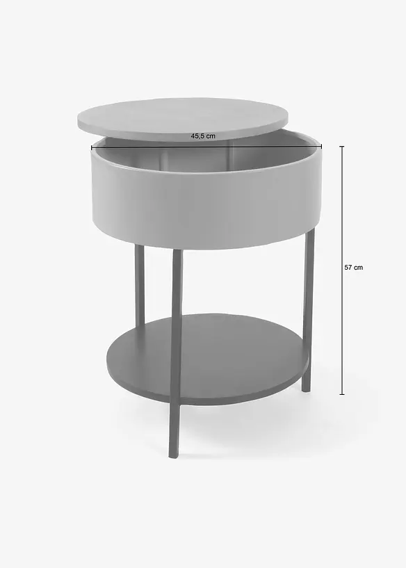 Tavolino con piano girevole, bonprix