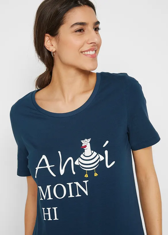 T-shirt in misto cotone, bonprix